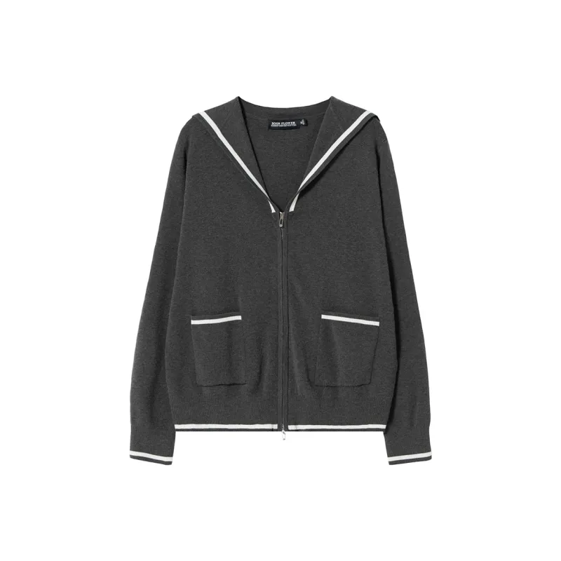 SOON FLOWER Fall And Winter Knitwear Women's Oni Gray-0