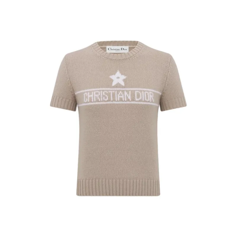 DIOR SS25 Cashmere Sweater Women's Khaki-0