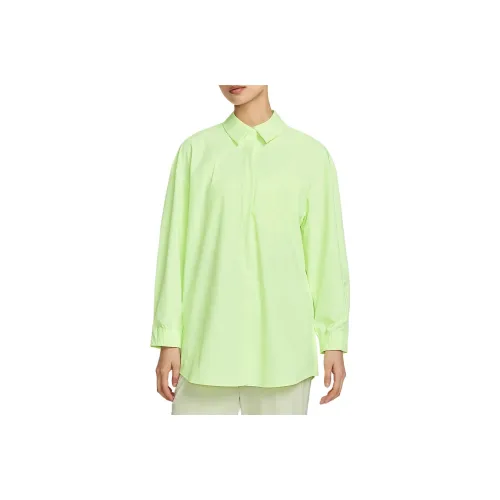 Nike Dri Fit Perfect Stretch 24.7 Shirt Women's Fluorescent Yellow Green
