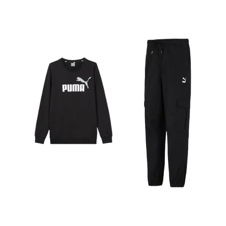 PUMA Essentials 2 Colour No. 1 Logo Crew Neck Fleece Sweater Men-0
