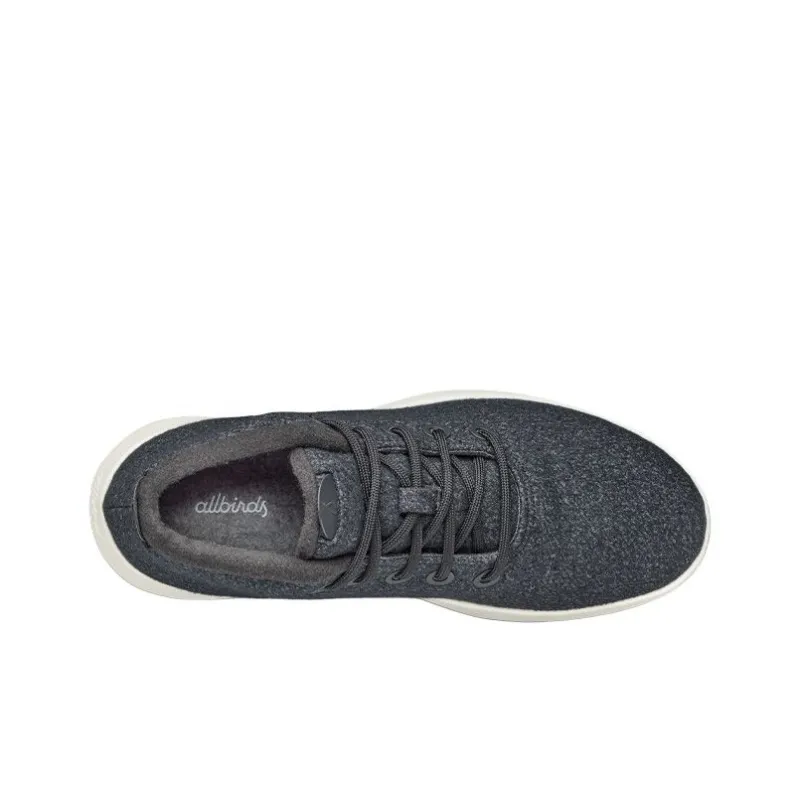 Allbirds Wool Runner Mid Top Casual Shoes Women's Natural Black-2
