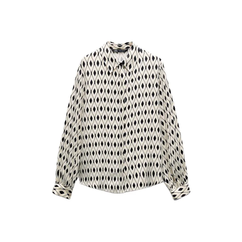 ZARA Shirts Women's Orange-0