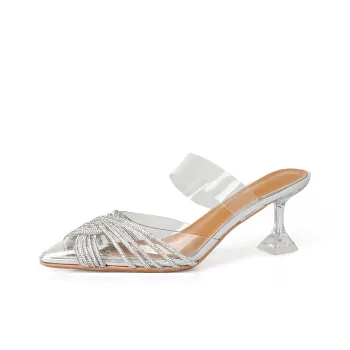 BalletCat Odor Resistant Slip Resistant Closed Toe Slippers Women's Silver