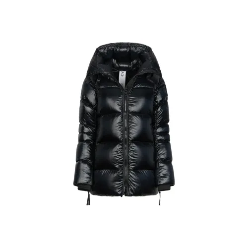 Canada Goose Logo Patch Hooded Down Coat