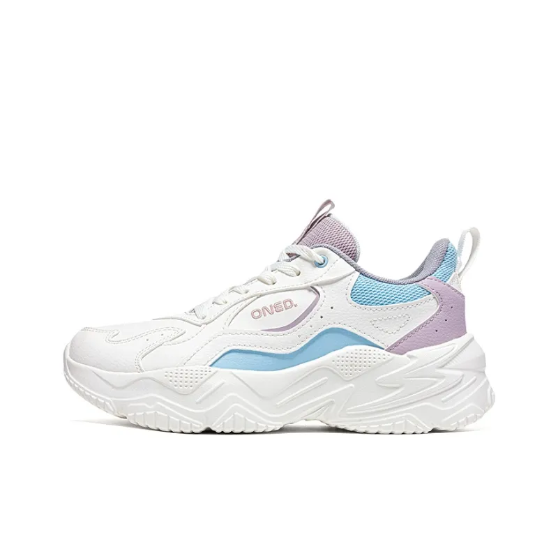 361° Cushioning Waterproof Support Low Top Casual Shoes Women's Feather White Glacier Blue-0