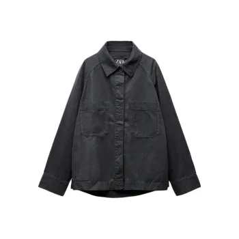 ZARA Jackets & Coats Women's Coal Gray