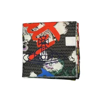 Vivienne Westwood Silk Scarves Unisex Gray