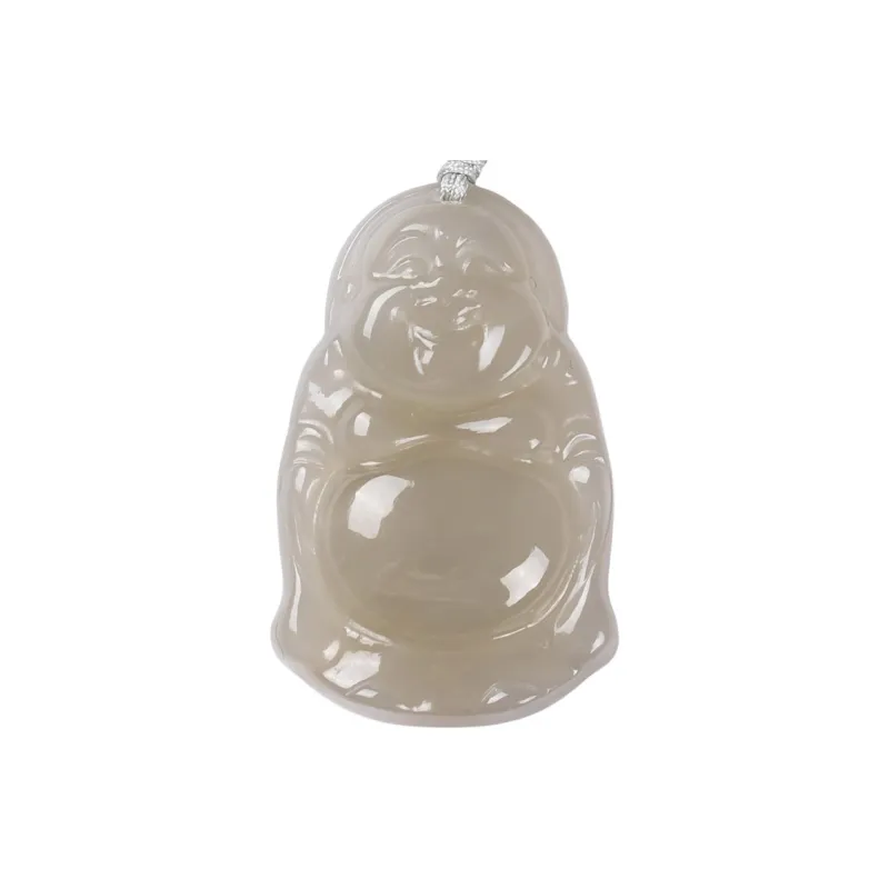 Execute The Blessing Hetian Jade Pendants Smoky Purple Unisex-0