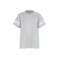 Heather Grey-Pink Stripe Sleeve/Heather Gray-Pink Stripes Sleeve