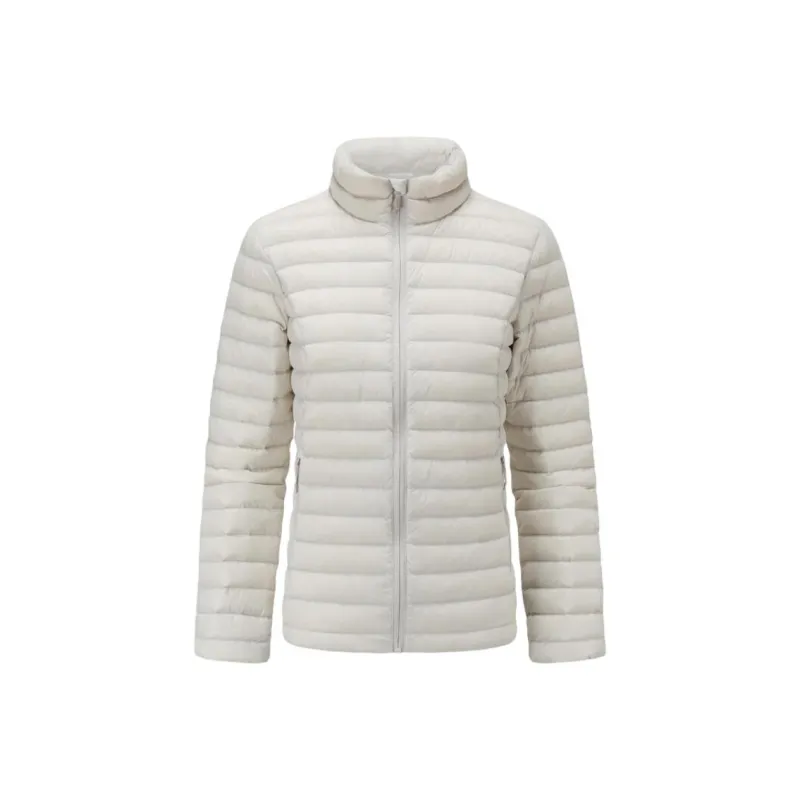 DECATHLON FORCLAZ TREK100 Down Jacket Women's Lunar Rock Gray-0