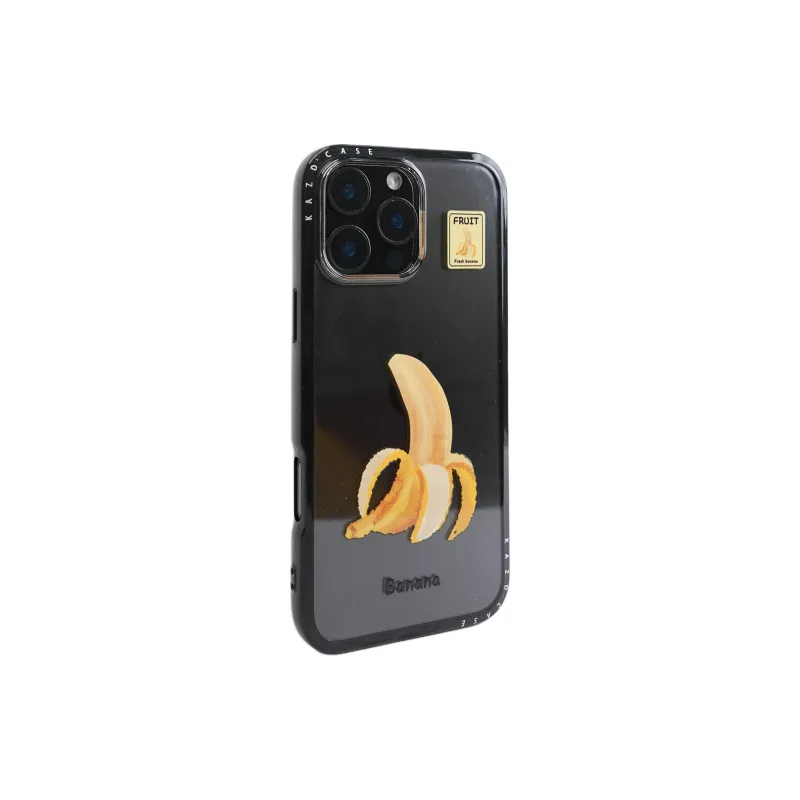 Sopi Acrylic Material Creative Banana Stand Phone Cases Compatible With IPhone 16/15 Pro Max/Apple 13/14 Pro/Max-5
