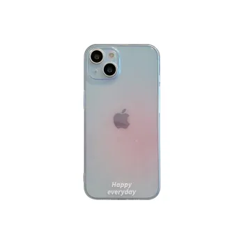 Sopi TPU Material Transparent Gradient 3 Colors Phone Cases Compatibility With IPhone 15 Pro Max/Apple 12/13/14/Pro/Max