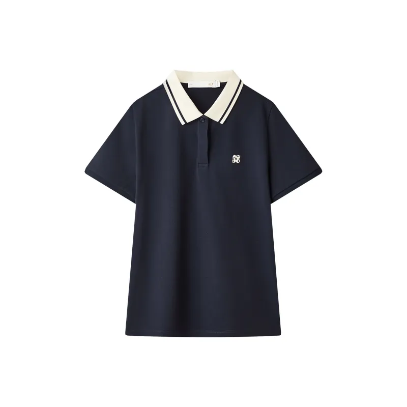 HLA Polo Shirt Women's Navy Blue-0
