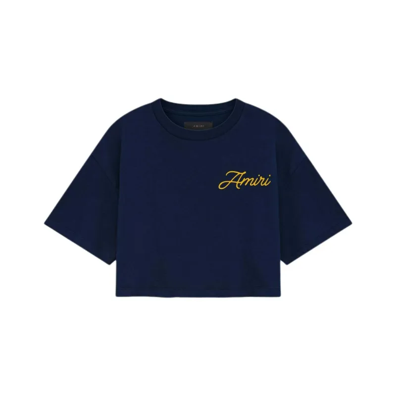 AMIRI Dreamers Pegasus Cropped T Shirt-0