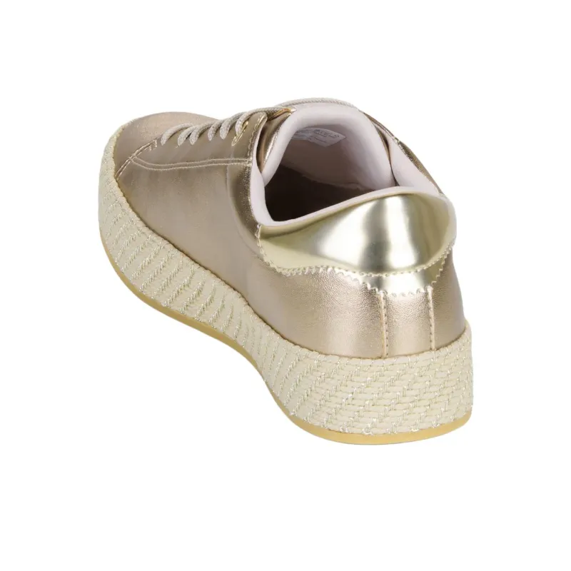 Tamaris Low Top Skateboard Shoes Women's Gold-4