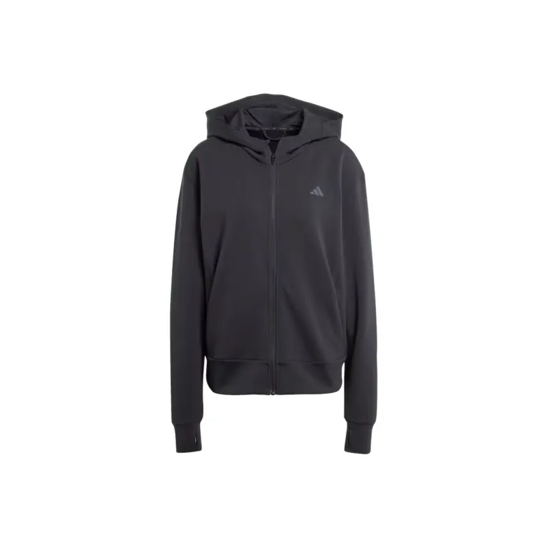 Adidas Women's Designed 4 Full Zip Hooded Sweatshirt Black-0