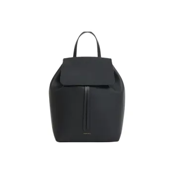 MANSUR GAVRIEL Leather Backpack Women's Black & Red