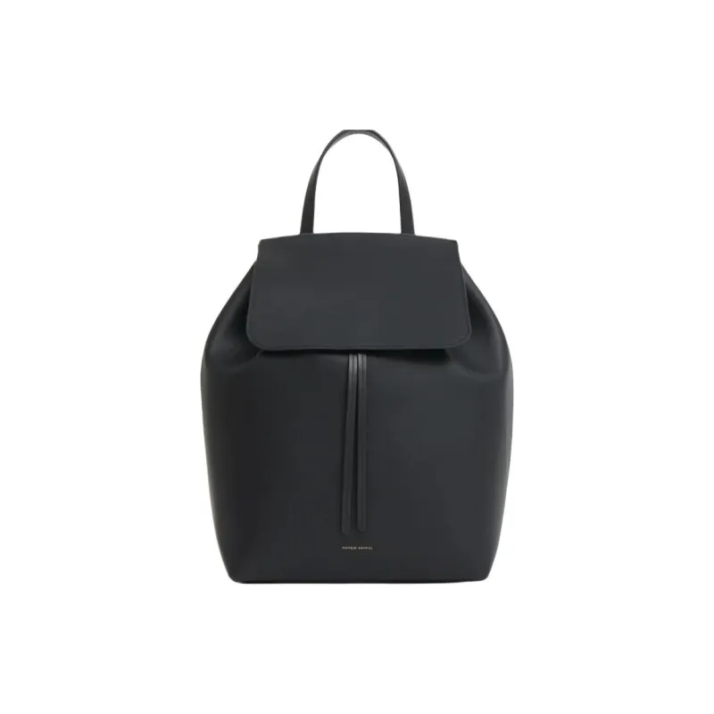 MANSUR GAVRIEL Leather Backpack Women's Black & Red-0