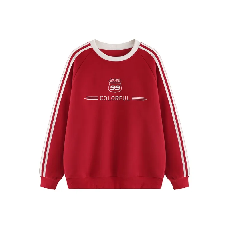 ZXZA Sweatshirts Women's Red-0