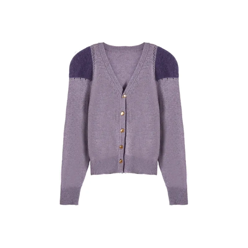 XIANGYING Knitwear Women's Purple-0