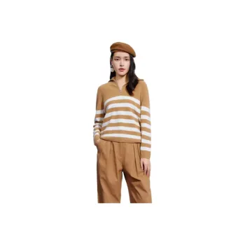 MIHUANG Cashmere Sweater Women's Light Camel