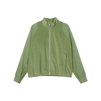 Nike Air Women's Corduroy Fleece Full Zip Jacket Green