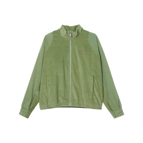 Nike Air Women's Corduroy Fleece Full Zip Jacket Green