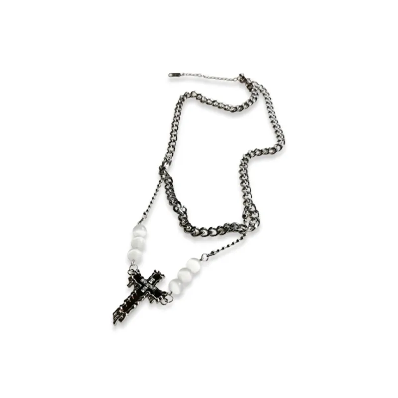 LuluCanaan Glass Cat Eye Necklaces Men's-0