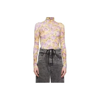 MM6 Maison Margiela Rose print Bodysuit