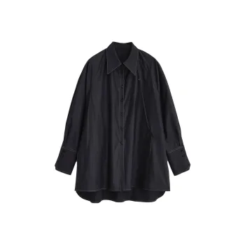 PUBLIC TOKYO FW23 Shirt Women's Marine Blue