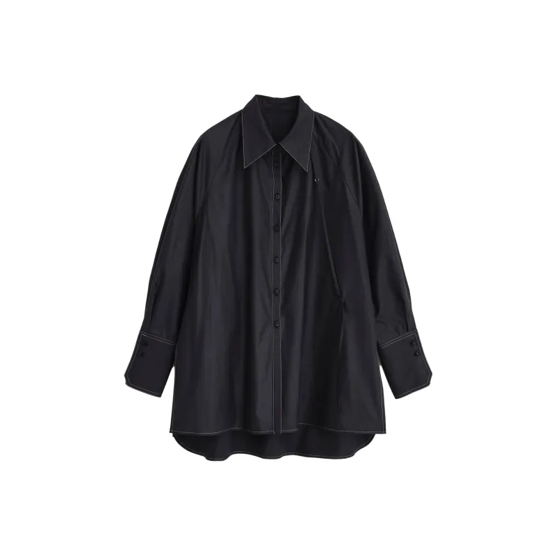 PUBLIC TOKYO FW23 Shirt Women's Marine Blue-0