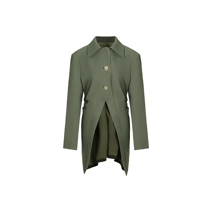 URBAN REVIVO Jackets Women's Olive Green-0