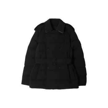 Burberry Belted Waist Quilted Puffer Coat