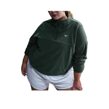 Nike One Women's Therma FIT Oversized 1/2 Zip Fleece Top Plus Size