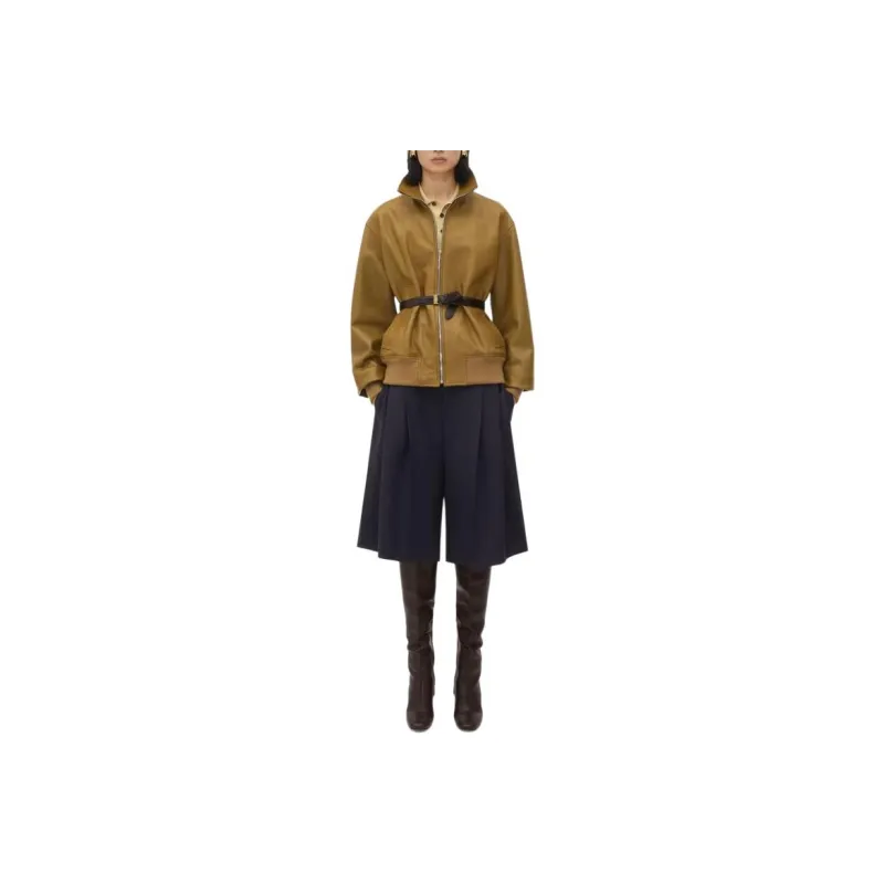 Bottega Veneta Zipped Leather Jacket-0