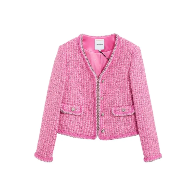 Bebe Jackets Coats Women's Rose Red-0