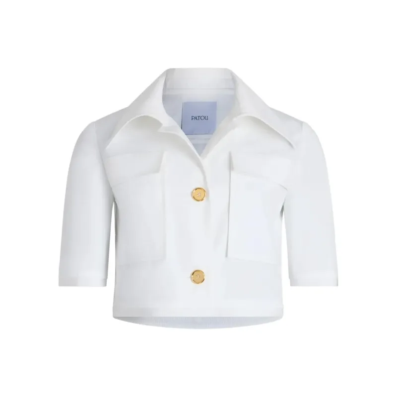 Patou Short sleeved Cropped Jacket-0