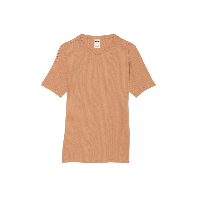 Victoria's Secret Regular T Shirt Women's Toffee-0