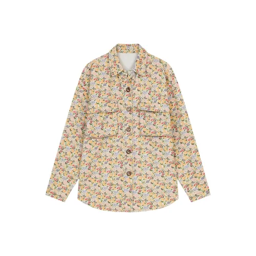ELF SACK Jackets & Coats Women's Floral Apricot