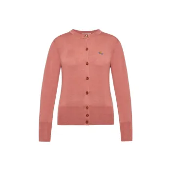 Vivienne Westwood Logo Embroidered Knitted Cardigan