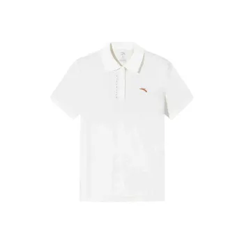 Anta Life Collection Comprehensive Training Collection Polo Shirt Women's Papyrus White