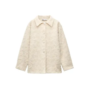 ZARA Jackets Coats Women's White