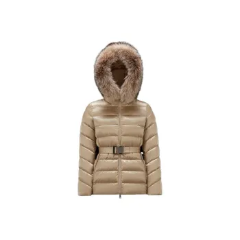 Moncler Down Jacket Women's Light Brown