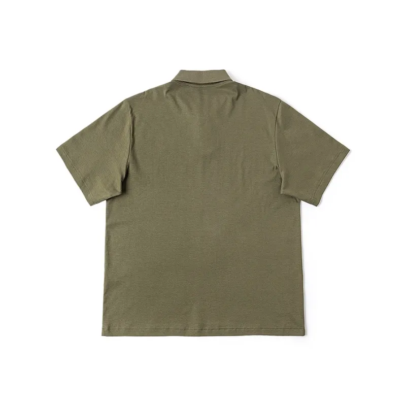 Lee SS25 Polo Shirt Men's Olive Green-1