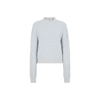 FENDI Monogrammed Crewneck Knitted Jumper