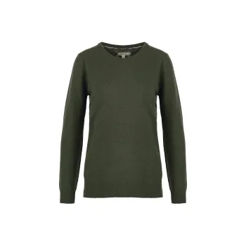 BARBOUR Pendle Crew Knit Sweatshirt Sweatshirt Women's Olive Green