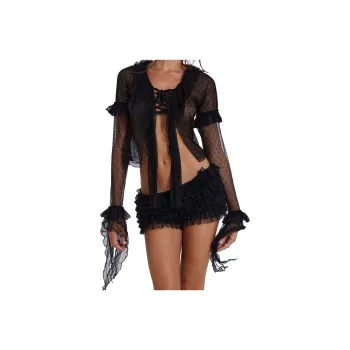 Jaded London Fatale Collection Shirt Women's Black