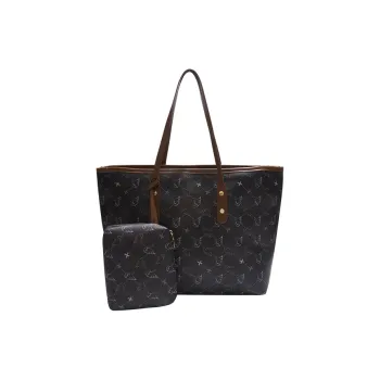 Dusen Kangaroo PU Shoulder Bag Women's Multicolor