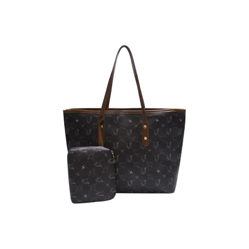Dusen Kangaroo PU Shoulder Bag Women's Multicolor