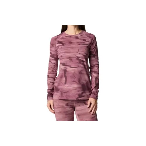 Columbia Omni-Heat Infinity Omni-Wick Shirt Women's Fig Wind-Blown Color